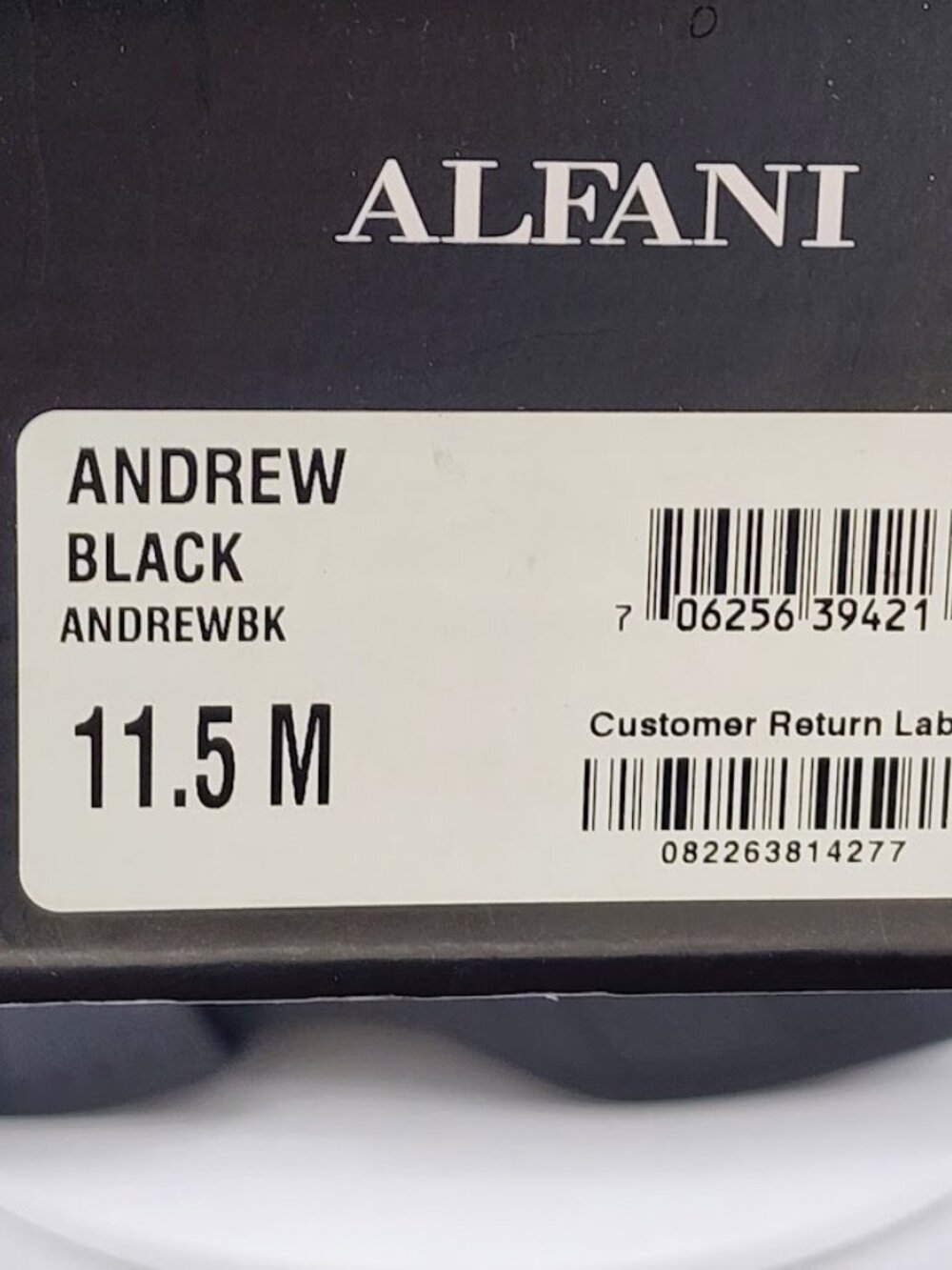 Alfani Andrew Black Plain Toe Derby Dress Shoes Men’s Size 11.5 M New - Picture 10 of 11